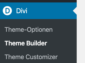 Divi Anfänger Fehler: Divi Theme Builder