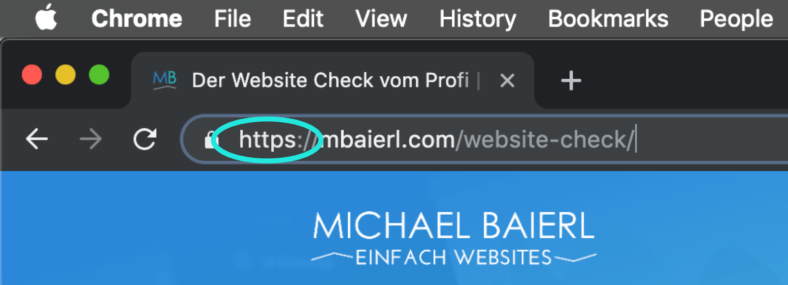 HTTP und HTTPS Protokoll einer Website