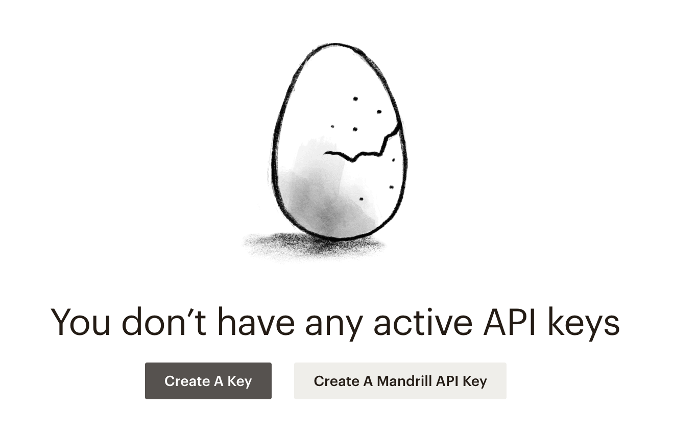 MailChimp & Divi: You don't have any active API keys - Create a key