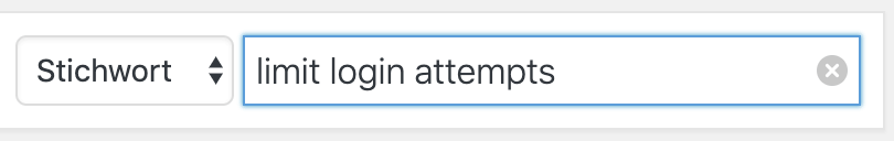 Limit Login Attempts suchen
