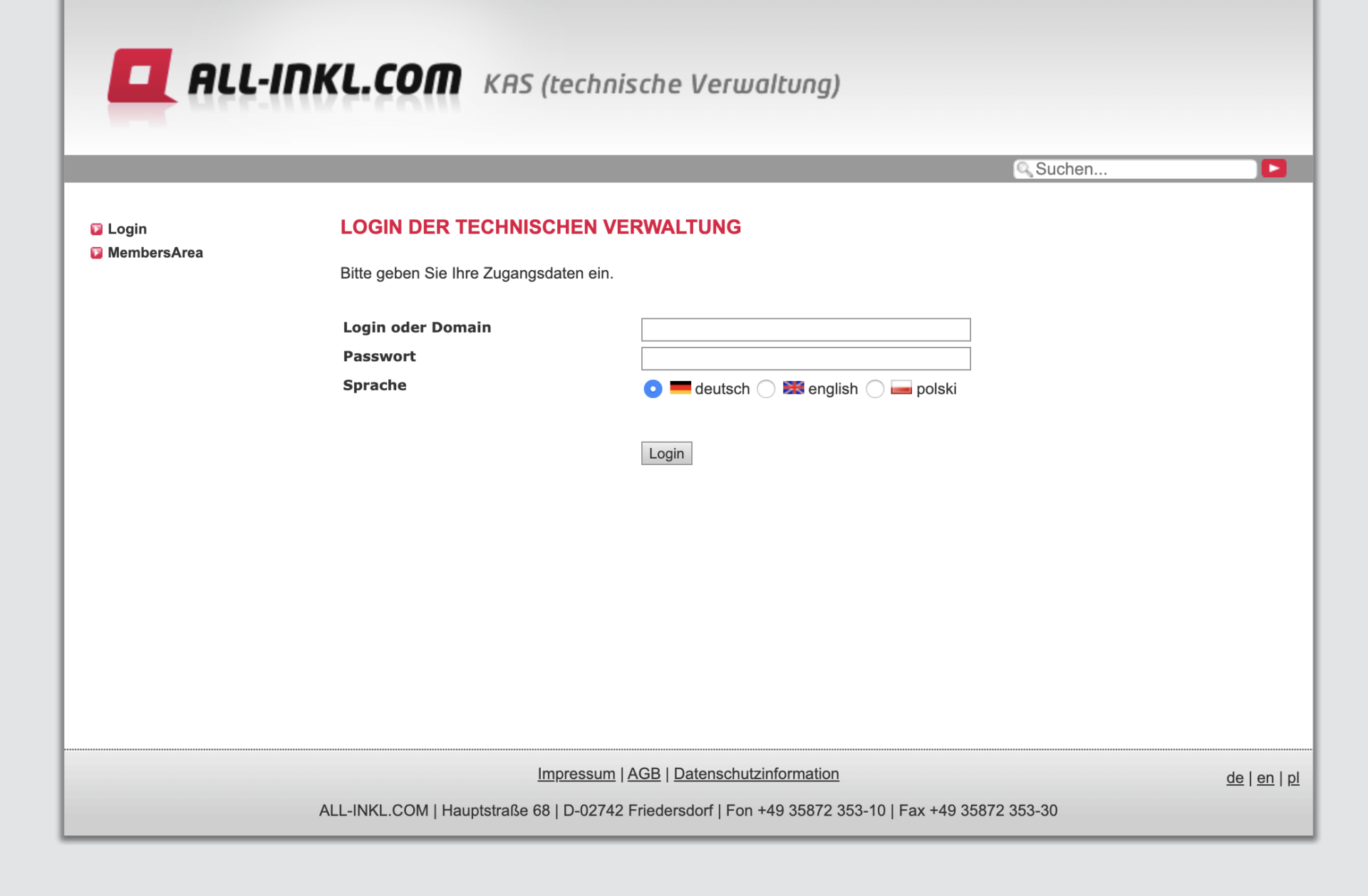 WordPress auf All-Inkl.com installieren: KAS - die technische Verwaltung