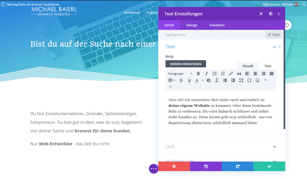 divi operation Divi vs. Elementor Pro: the operation of Divi