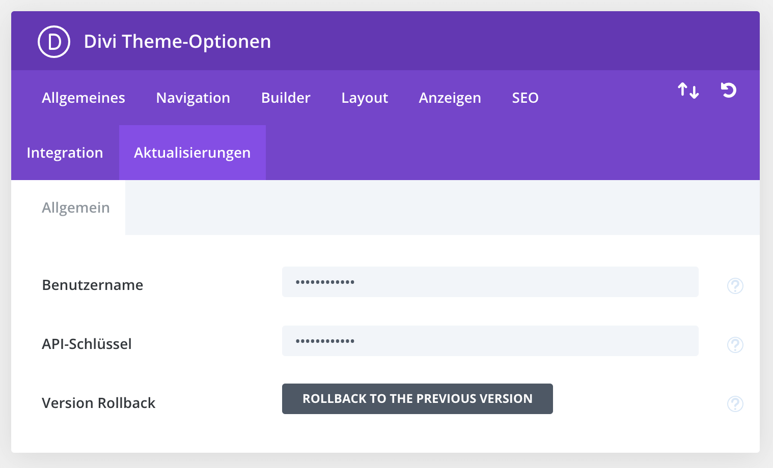 Divi Version Rollback in Divi 4