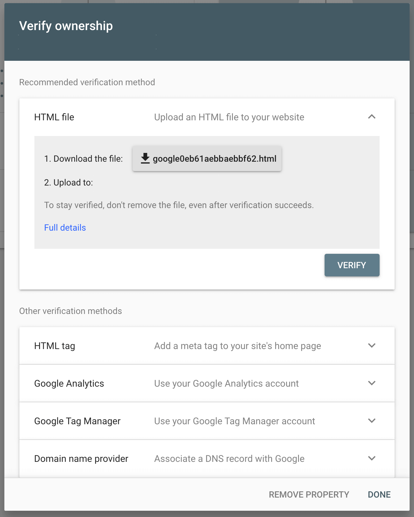 Rank Math SEO Plugin: Verify Ownership Google Search Console