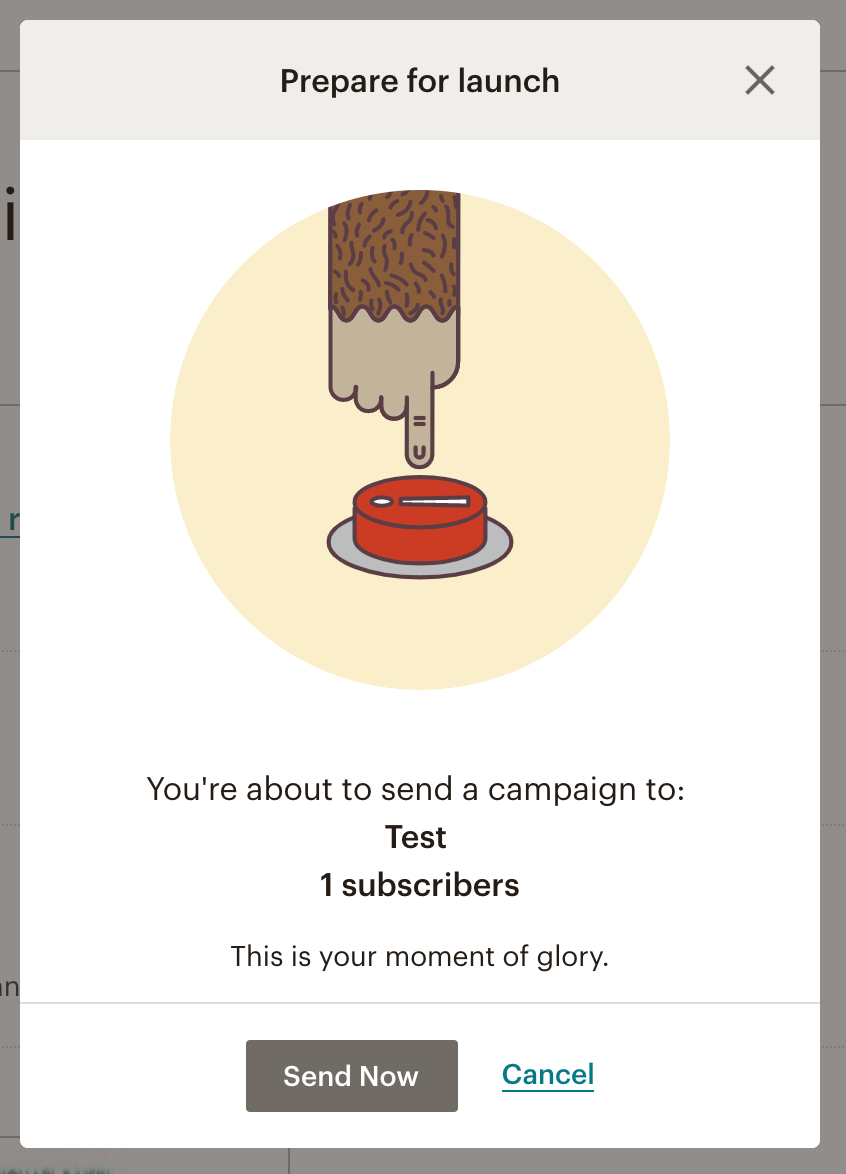 MailChimp Newsletter: abschicken!