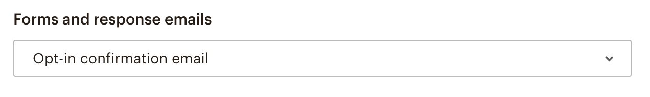MailChimp Setup: Opt-in confirmation email