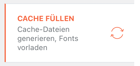 WP Rocket: Cache füllen