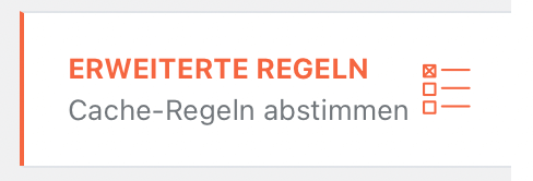 Erweiterte Regeln von WP Rocket