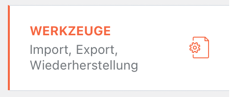 WP Rocket: Werkzeuge