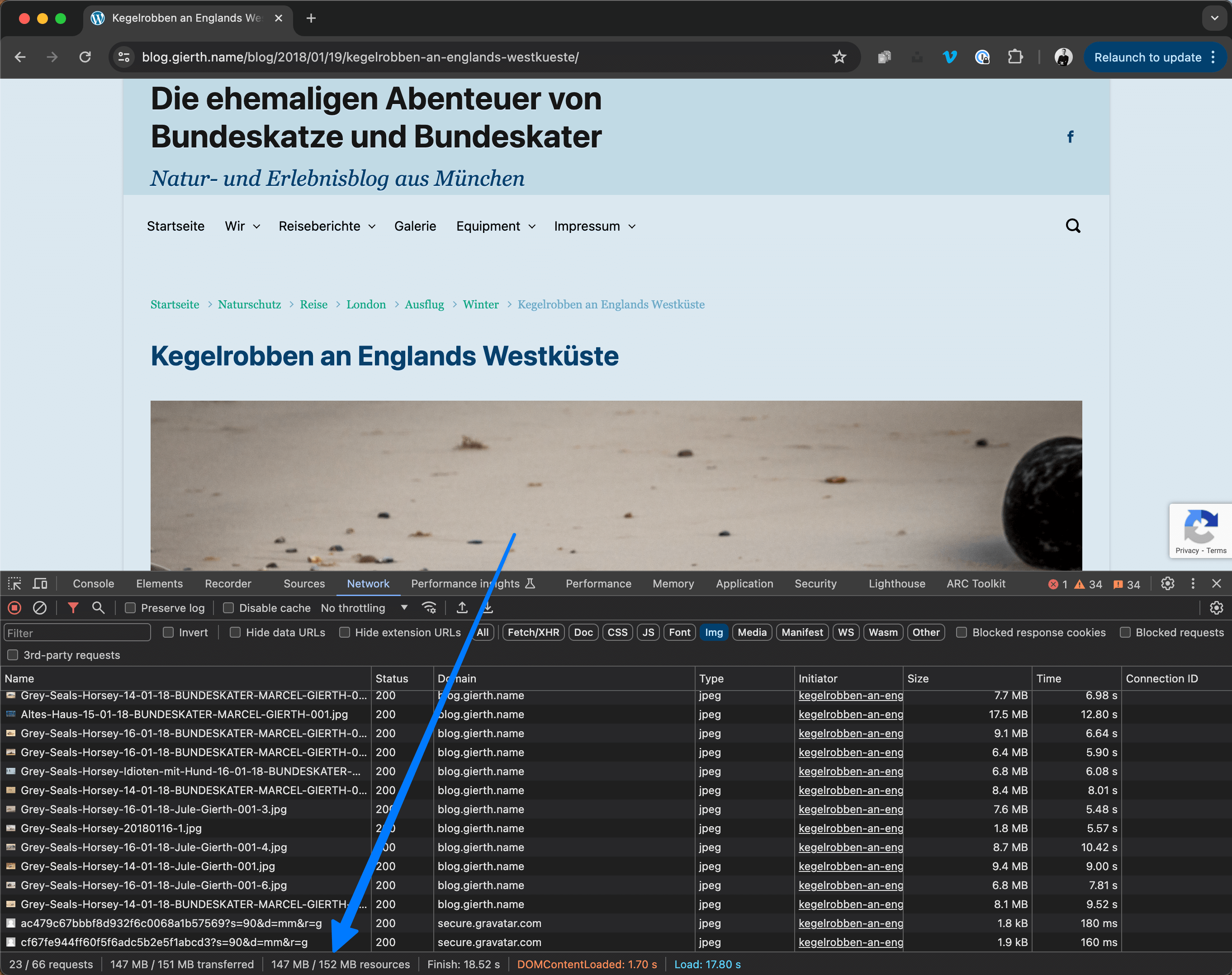 A 150MB, slow website at number 1 on Google...