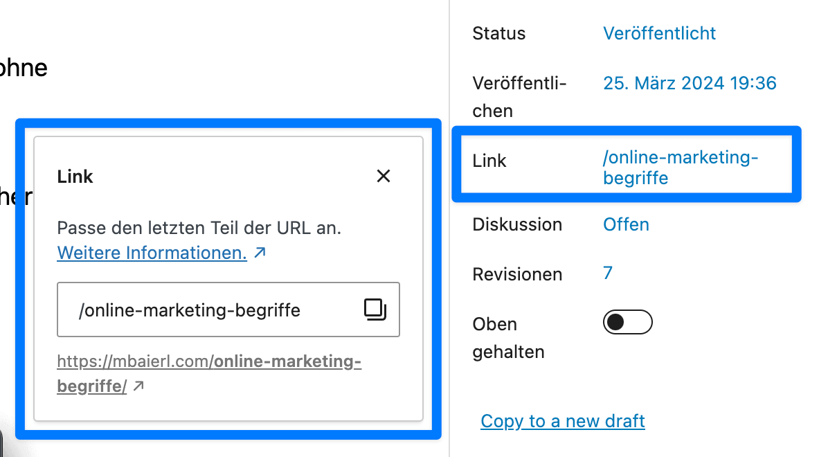 Pay attention to short, clean URLs