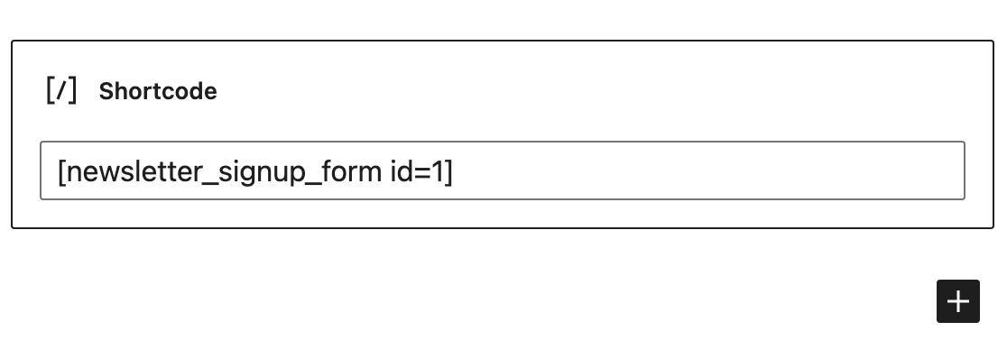 Mailster Shortcode