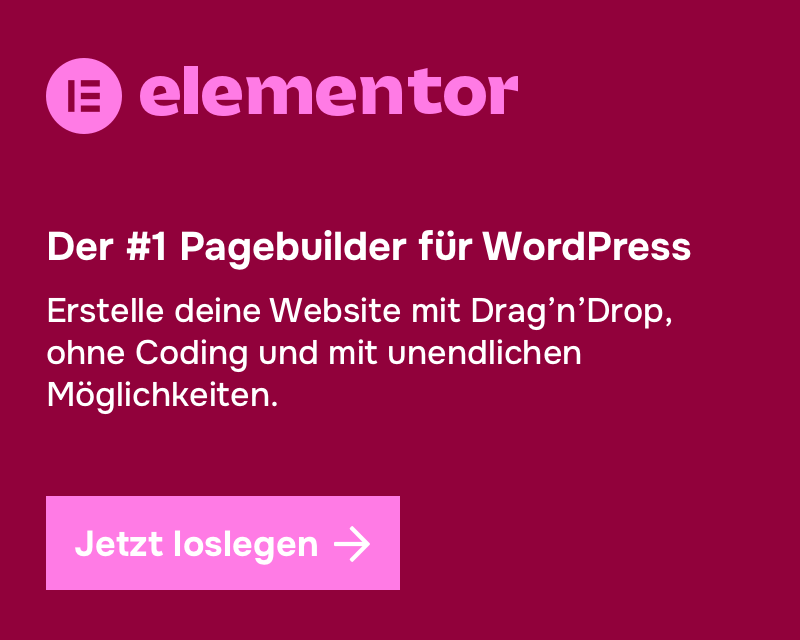 Elementor - der #1 Pagebuilder für WordPress