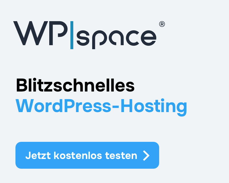 WP Space - blitzschnelles WordPress Hosting