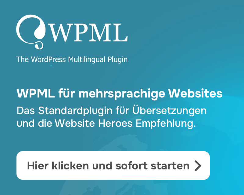 WPML für mehrsprachige Websites