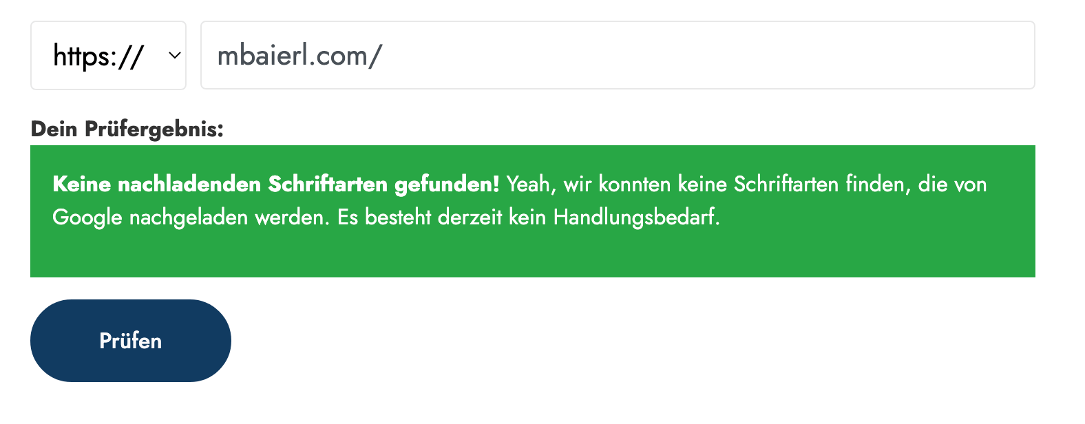Google-Fonts-Checker von Sicher3