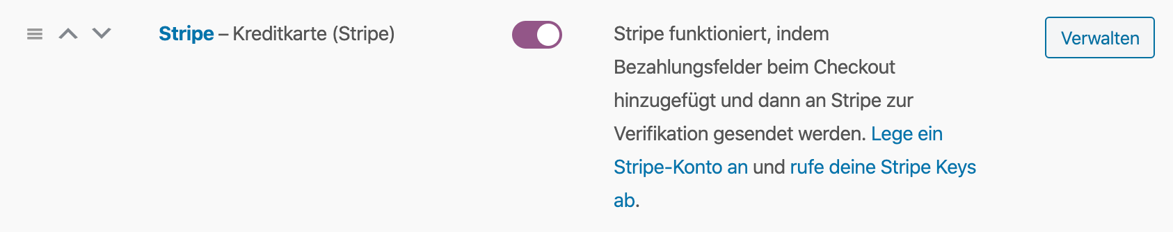 WordPress Online Shop: WooCommerce Stripe aktivieren