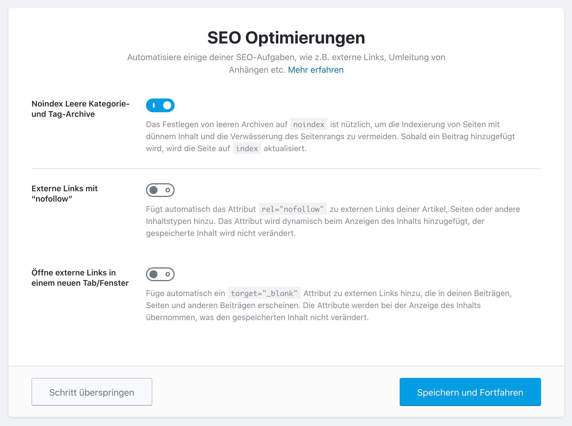 Rank Math SEO Plugin: SEO Optimierungen einstellen