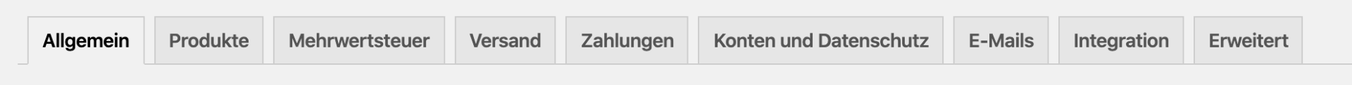WordPress Online Shop: WooCommerce Einstellungen