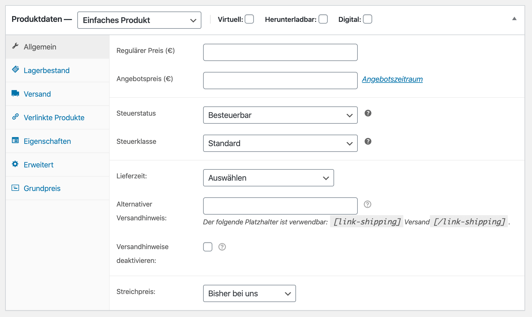 WordPress Online Shop: Produkt in WooCommerce anlegen
