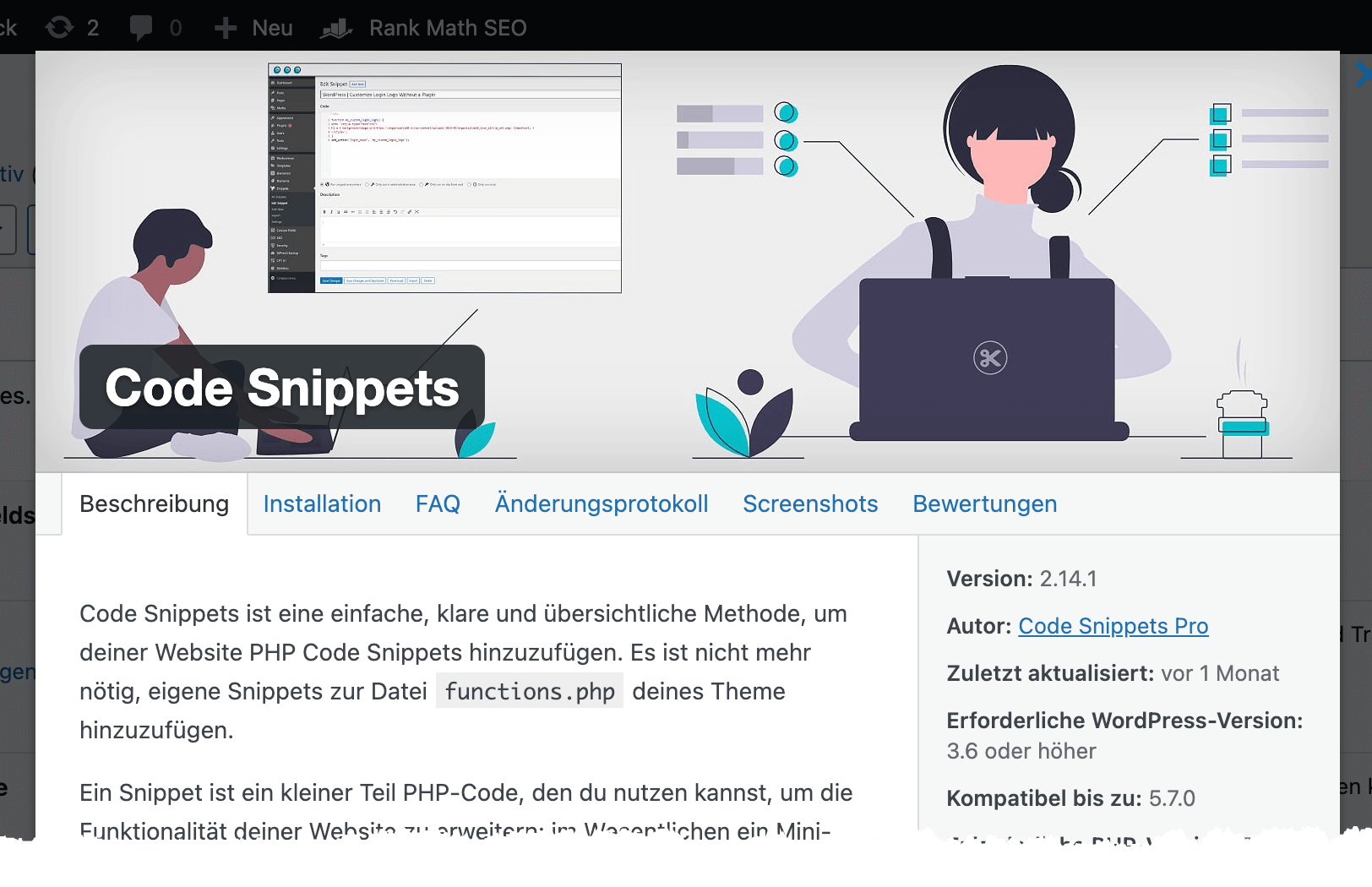 Code-Schnipsel einfach zu WordPress hinzufügen