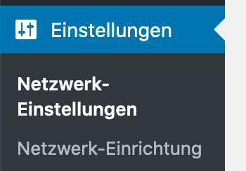 WordPress Multisite Netzwerk: Netzwerkeinstellungen