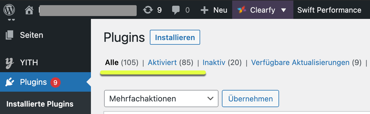 Sind 105 WordPress-Plugins wirklich sinnvoll und notwendig?