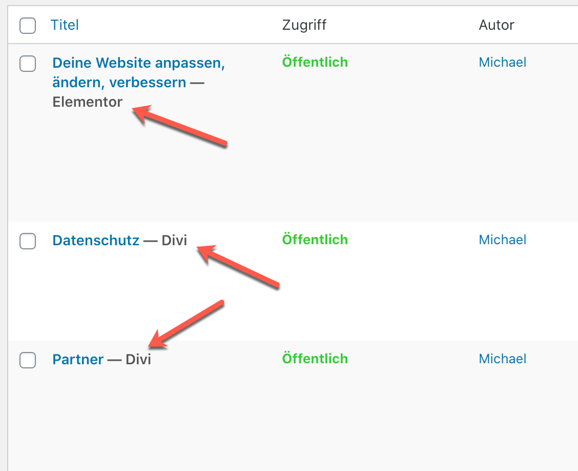 WordPress-Seiten mit Divi UND Elementor, gleichzeitig