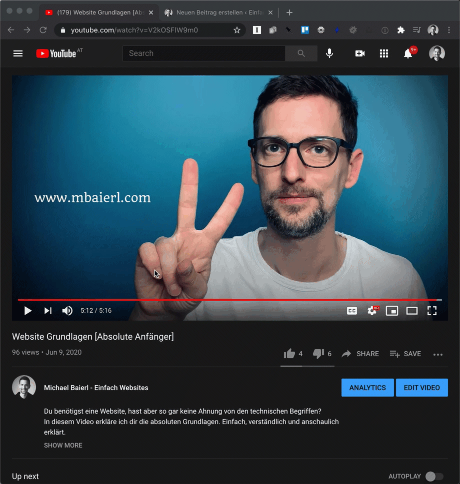 Video-Hosting in WordPress: Video in WordPress-Website einbinden.